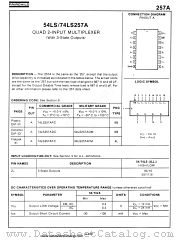 74LS257A datasheet pdf Fairchild Semiconductor