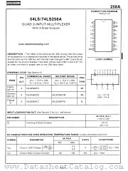 74LS258A datasheet pdf Fairchild Semiconductor