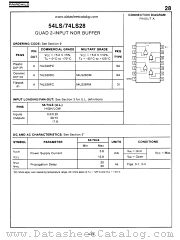 54LS28 datasheet pdf Fairchild Semiconductor