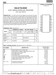 54LS322 datasheet pdf Fairchild Semiconductor