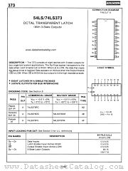 54LS373 datasheet pdf Fairchild Semiconductor