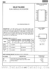 54LS393 datasheet pdf Fairchild Semiconductor