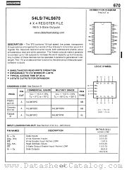 74LS670 datasheet pdf Fairchild Semiconductor