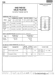 74S133 datasheet pdf Fairchild Semiconductor