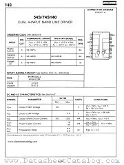 74S140 datasheet pdf Fairchild Semiconductor
