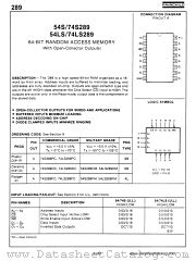 54LS289 datasheet pdf Fairchild Semiconductor