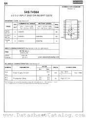 54S64 datasheet pdf Fairchild Semiconductor