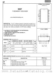 9307 datasheet pdf Fairchild Semiconductor