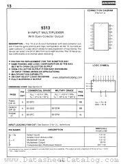 9313 datasheet pdf Fairchild Semiconductor