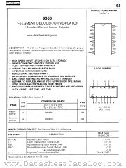 9368 datasheet pdf Fairchild Semiconductor