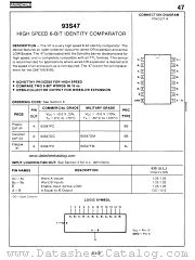 93S47 datasheet pdf Fairchild Semiconductor