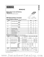 BD440 datasheet pdf Fairchild Semiconductor