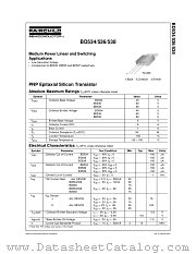 BD534 datasheet pdf Fairchild Semiconductor