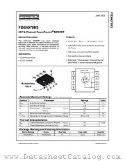 FDS4070N3 datasheet pdf Fairchild Semiconductor