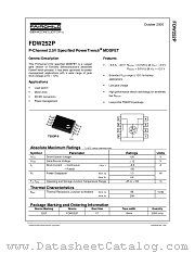 FDW252P datasheet pdf Fairchild Semiconductor