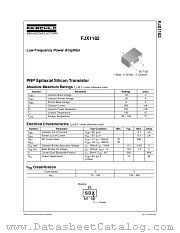 FJX1182 datasheet pdf Fairchild Semiconductor