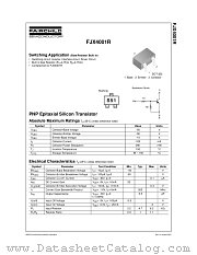FJX4001R datasheet pdf Fairchild Semiconductor