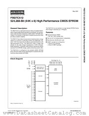 FM27C512X90 datasheet pdf Fairchild Semiconductor