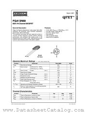 FQA13N80 datasheet pdf Fairchild Semiconductor