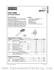 FQA170N06 datasheet pdf Fairchild Semiconductor