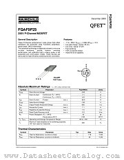 FQAF9P25 datasheet pdf Fairchild Semiconductor