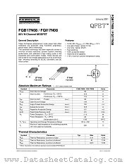 FQI17N08 datasheet pdf Fairchild Semiconductor