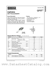 FQPF9P25 datasheet pdf Fairchild Semiconductor