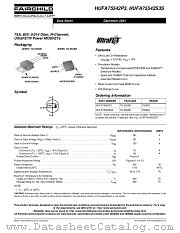HUFA75542P3 datasheet pdf Fairchild Semiconductor