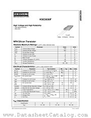 KSC5030F datasheet pdf Fairchild Semiconductor