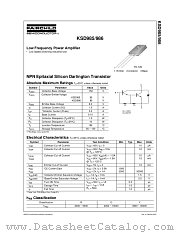 KSD985 datasheet pdf Fairchild Semiconductor