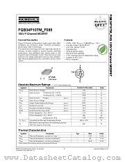 FQB34P10TM_F085 datasheet pdf Fairchild Semiconductor