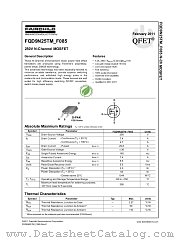 FQD9N25TM_F085 datasheet pdf Fairchild Semiconductor