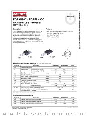 FQPF9N90C datasheet pdf Fairchild Semiconductor