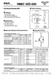 1MBC05D-060 datasheet pdf Fuji Electric