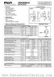 2SK2688-01 datasheet pdf Fuji Electric