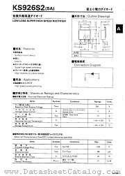 KS926S2 datasheet pdf Fuji Electric