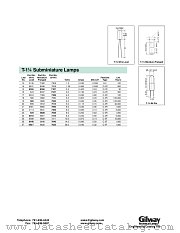 580 datasheet pdf Gilway Technical Lamp
