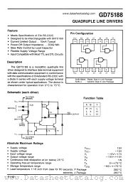 GD75188J datasheet pdf GoldStar