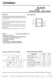 GL4558 datasheet pdf GoldStar