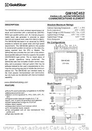 GM16C452 datasheet pdf GoldStar