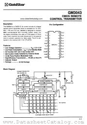 GM3043 datasheet pdf GoldStar