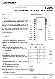 GM6388 datasheet pdf GoldStar