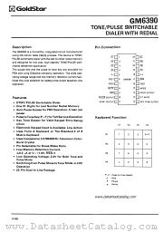 GM6390 datasheet pdf GoldStar