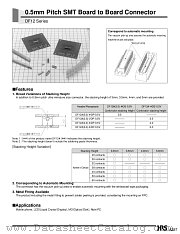 DF12C-50DP-0.5V datasheet pdf Hirose Electric