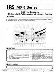 MXR-8RA-6SE(01) datasheet pdf Hirose Electric