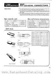 UM-QP-1.5 datasheet pdf Hirose Electric