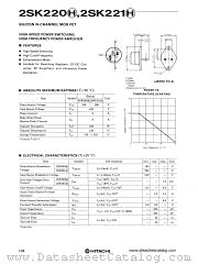2SK220H datasheet pdf Hitachi Semiconductor