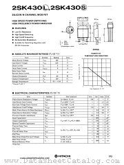 2SK430S datasheet pdf Hitachi Semiconductor