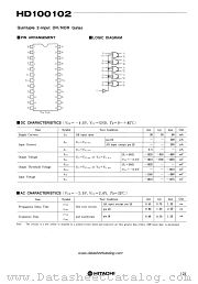 HD100102 datasheet pdf Hitachi Semiconductor