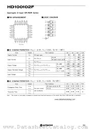 HD100102F datasheet pdf Hitachi Semiconductor